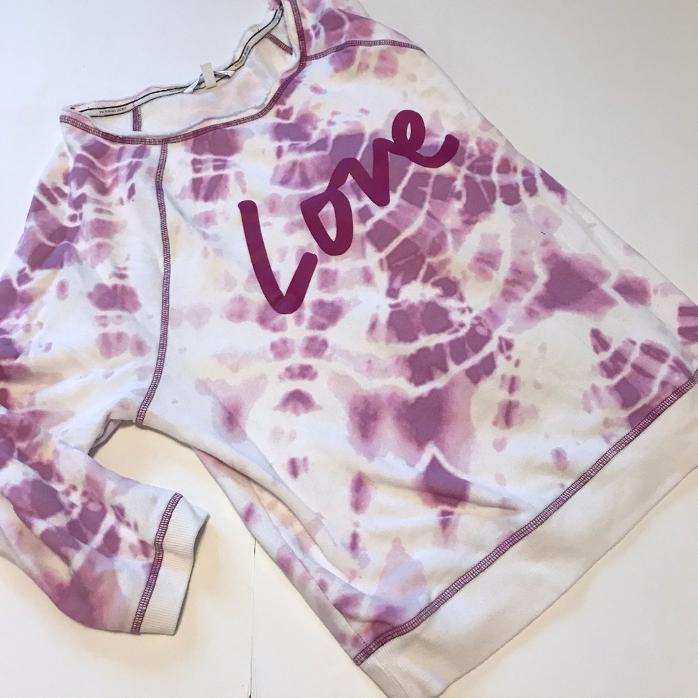 VS Love Purple Tie Dye Sweatshirt